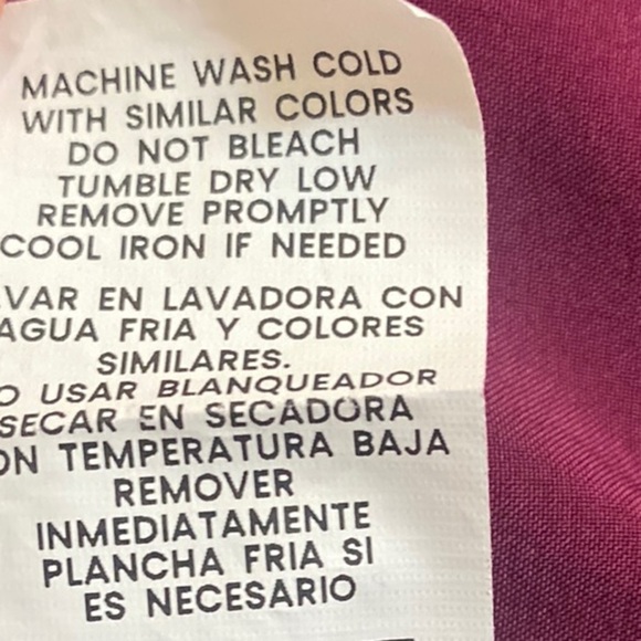 Scrubstar Women's Scrub Top 2 Pockets Wine Size Large - Picture 7 of 7
